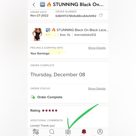 Black On Black Lace Up Corset - Picture 11 of 11